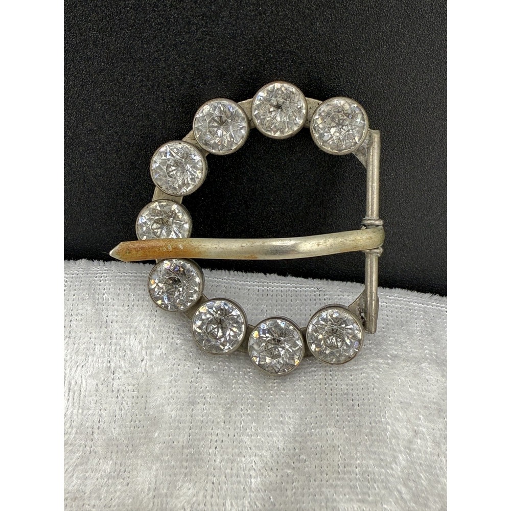 Vintage Gegorian Paste Stone Black‎ Dot Buckle